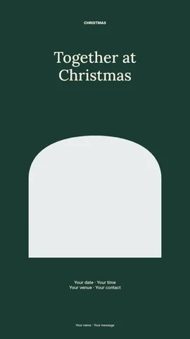 Christmas photo memories instagram story template