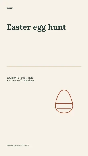 Easter egg hunt · Columns instagram story template