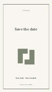 Save the Date · Framed editorial instagram story template