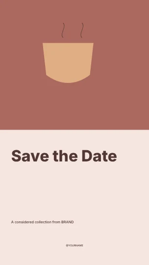 Save the Date · Duotone instagram story template