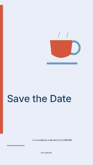 Save the Date · Signal instagram story template