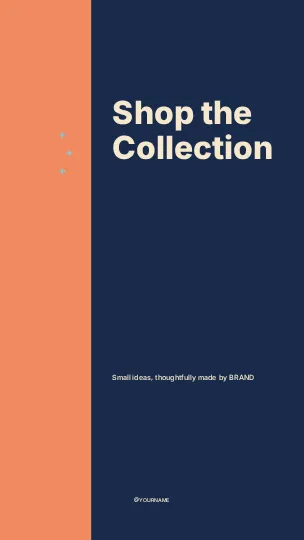 Shop the Collection · Column instagram story template
