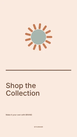 Shop the Collection · Linework 3 instagram story template