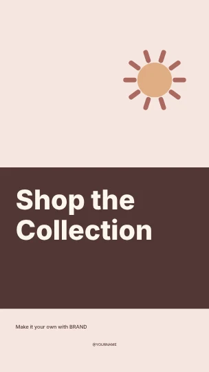 Shop the Collection · Stencil instagram story template