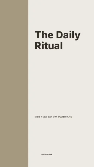 The Daily Ritual · Column instagram story template