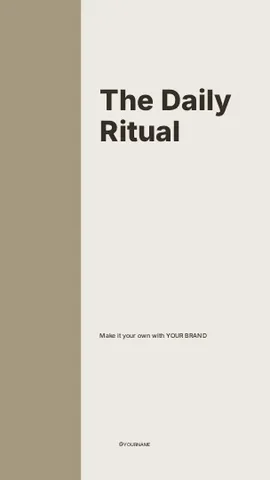 The Daily Ritual · Column instagram story template