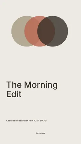 The Morning Edit · Orbit instagram story template