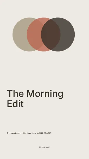 The Morning Edit · Orbit instagram story template