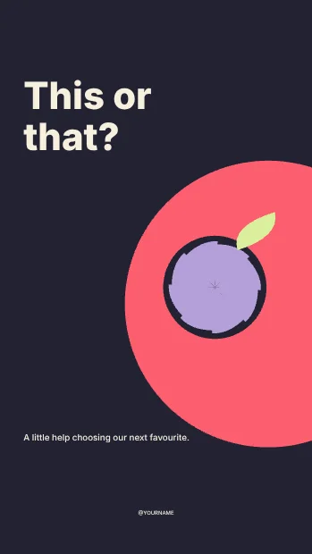 This or that? · Bold instagram story template