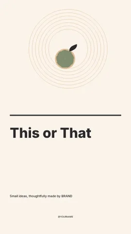 This or That · Contour instagram story template