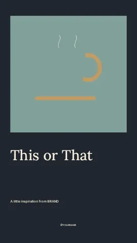 This or That · Gallery instagram story template