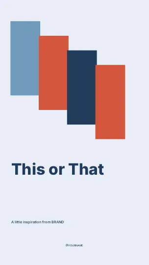 This or That · Terrace instagram story template