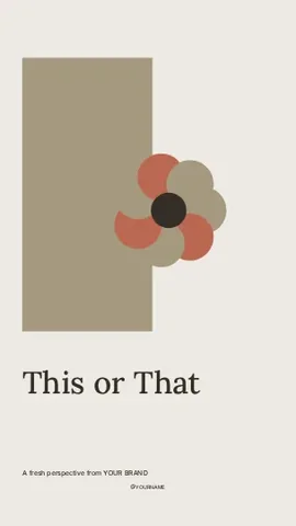This or That · Studio instagram story template