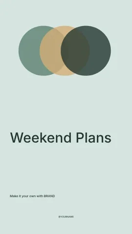 Weekend Plans · Orbit 2 instagram story template