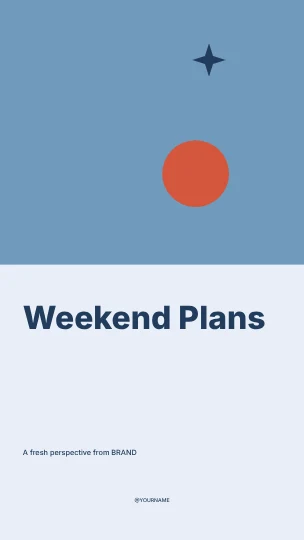 Weekend Plans · Duotone instagram story template