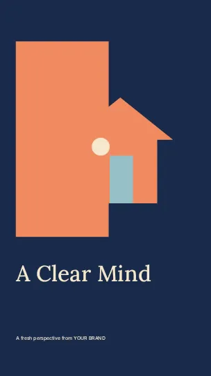 A Clear Mind · Studio phone wallpaper template