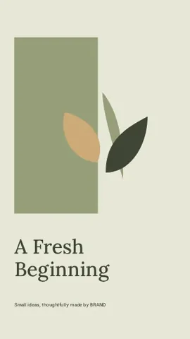 A Fresh Beginning · Studio phone wallpaper template