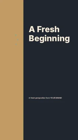 A Fresh Beginning · Column phone wallpaper template