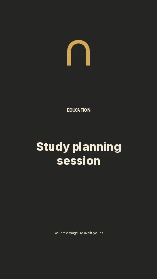 Study planning session · Offset gallery phone wallpaper template