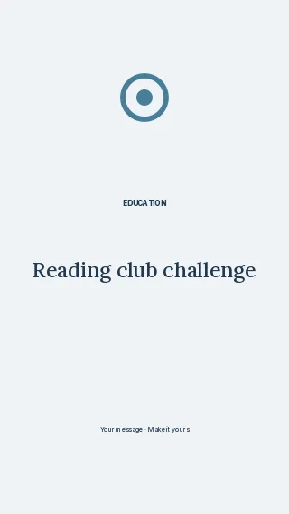 Reading club challenge · Typographic rhythm phone wallpaper template