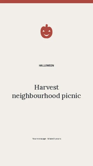 Harvest neighbourhood picnic · Architectural grid phone wallpaper template