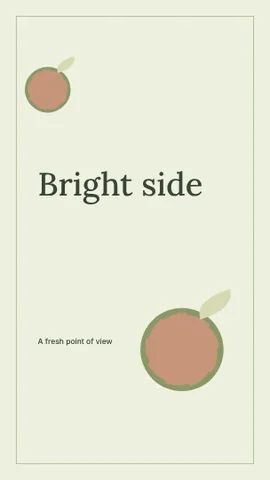 Bright side · Botanical phone wallpaper template