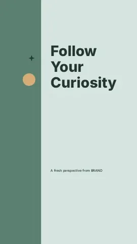 Follow Your Curiosity · Column phone wallpaper template