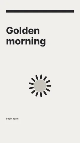 Golden morning · Monochrome phone wallpaper template