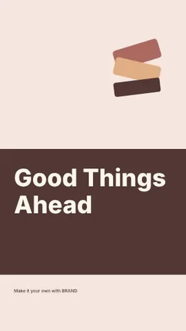 Good Things Ahead · Stencil phone wallpaper template