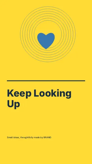 Keep Looking Up · Contour phone wallpaper template