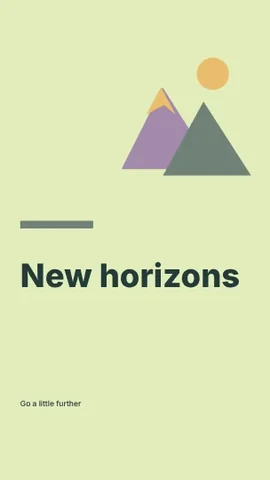 New horizons · Geometric phone wallpaper template