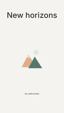 New horizons · Minimal phone wallpaper template