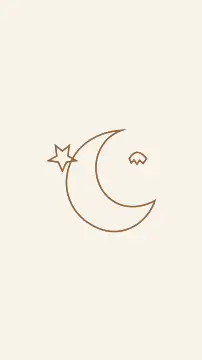 Moonlit book evening · Pattern phone wallpaper template