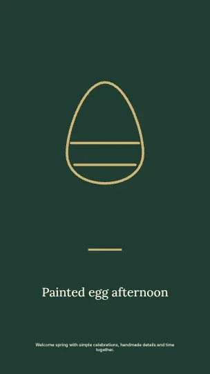 Painted egg afternoon · Statement phone wallpaper template