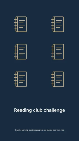 Reading club challenge · Pattern phone wallpaper template