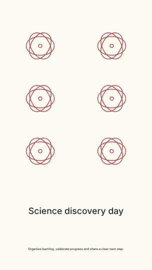 Science discovery day · Pattern phone wallpaper template