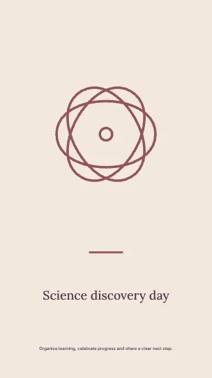 Science discovery day · Statement phone wallpaper template