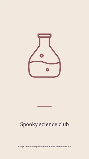 Spooky science club · Statement phone wallpaper template