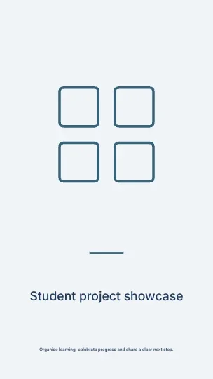 Student project showcase · Statement phone wallpaper template