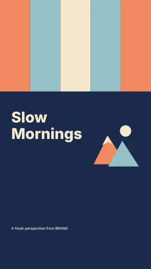 Slow Mornings · Spectrum phone wallpaper template