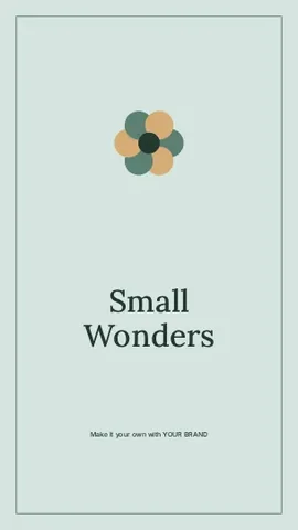 Small Wonders · Frame phone wallpaper template