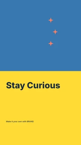 Stay Curious · Duotone 2 phone wallpaper template