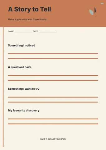 A Story to Tell · Medallion worksheet template