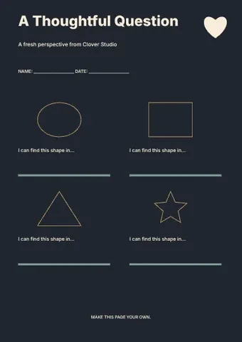 A Thoughtful Question · Column worksheet template