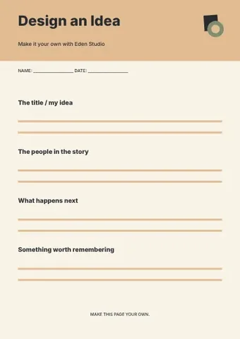Design an Idea · Duotone 2 worksheet template