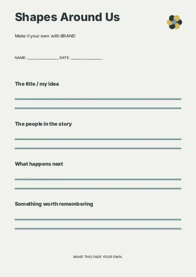 Shapes Around Us · Spectrum worksheet template