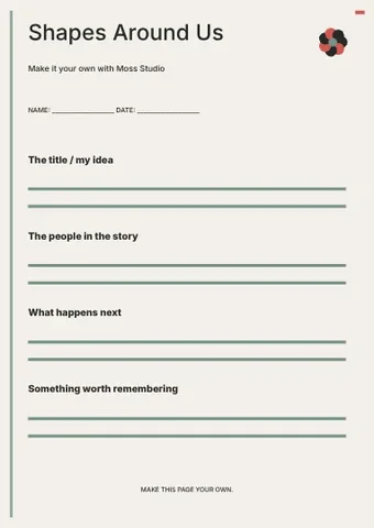 Shapes Around Us · Terrace worksheet template