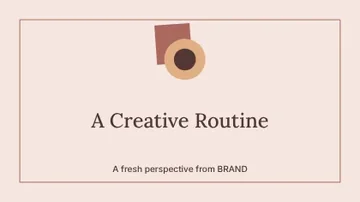 A Creative Routine · Frame 2 youtube thumbnail template