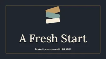 A Fresh Start · Frame youtube thumbnail template