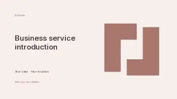 Business service introduction · Geometric columns youtube thumbnail template